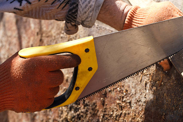 istock The person with a manual saw 476124816