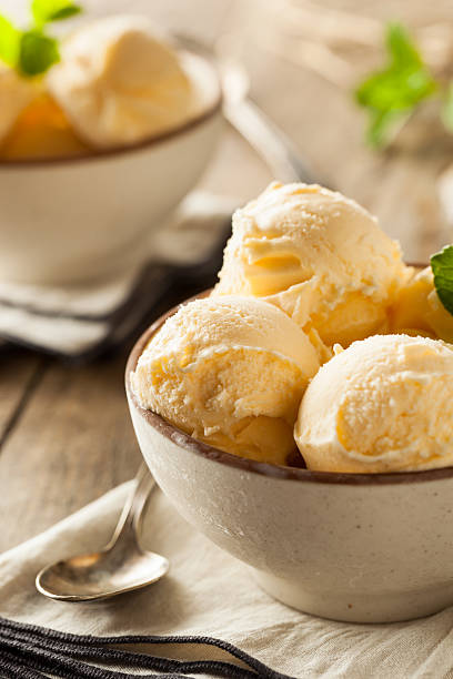 istock Homemade Organic Vanilla Ice Cream 476129232