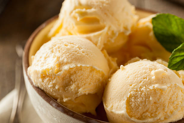 istock Homemade Organic Vanilla Ice Cream 476129242