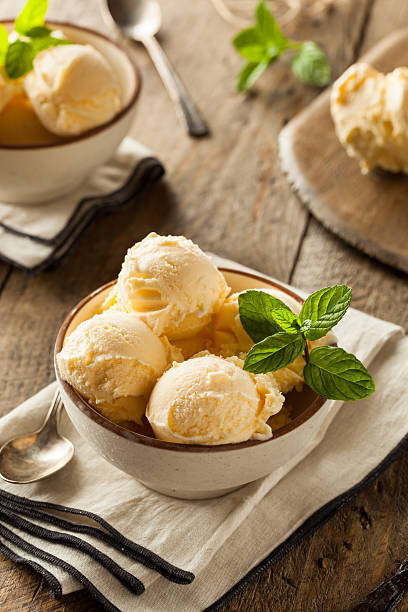 istock Homemade Organic Vanilla Ice Cream 476129288