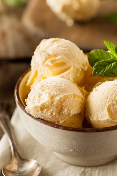 istock Homemade Organic Vanilla Ice Cream 476130010
