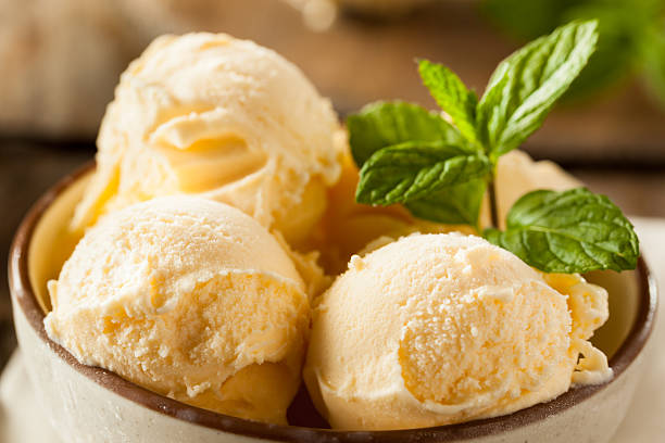 istock Homemade Organic Vanilla Ice Cream 476130014