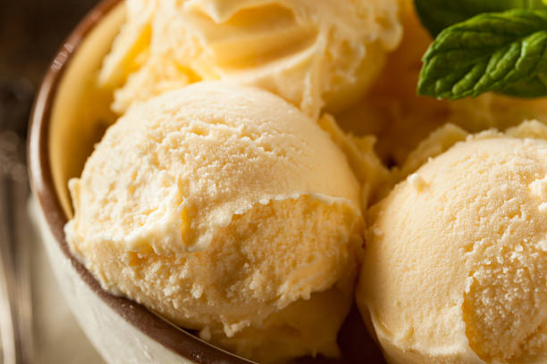 istock Homemade Organic Vanilla Ice Cream 476130022