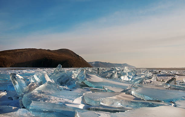 istock Winter. Ice on the surface of Lake Baikal. 476130062