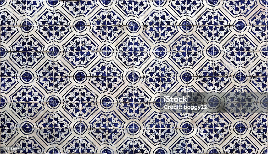 Lisbon tiles Detail of the traditional tiles from facade of old house in Lisbon, Portugal Abstract Stock Photo