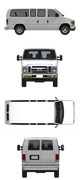 белый фургон-транспортное средство - музыка для трейлера стоковые фото и изображения