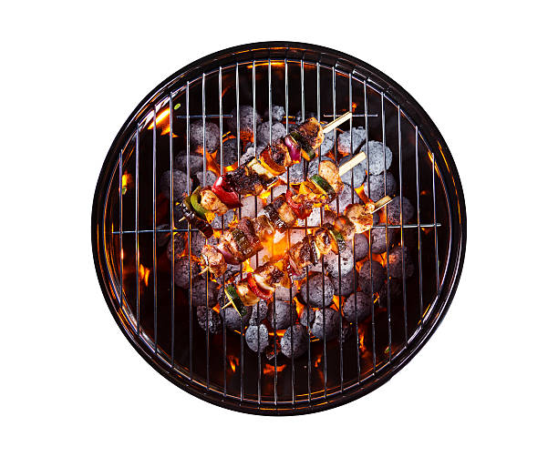 Garden grill isolated on white background