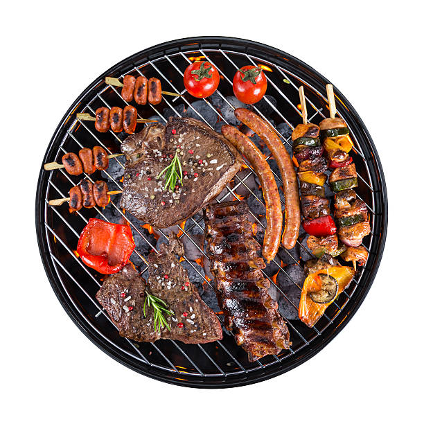 istock Garden grill isolated on white background 476136296