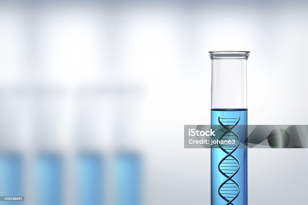 DNA research or testing in a laboratory Conceptual - DNA research or testing in a laboratory DNA Stock Photo
