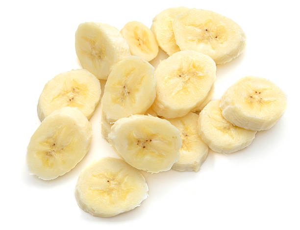 istock Banana slices isolated on white 476140458