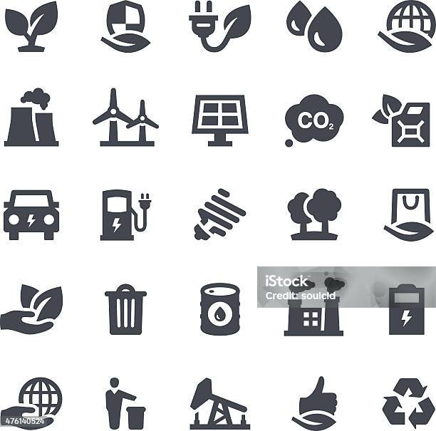 Ecology Icons Stock Illustration - Download Image Now - Icon Symbol, Carbon Dioxide, Environment