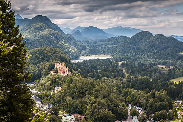 zamek neuschwanstein w bawarii w niemczech - neuschwanstein zdjęcia i obrazy z banku zdjęć