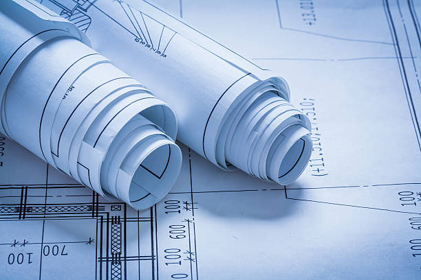 istock Pile of construction sketches architecture and building concept 476144908