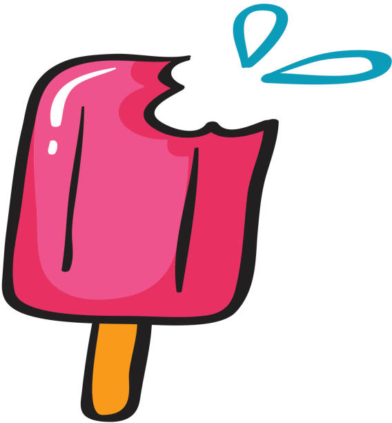 ilustraciones, imágenes clip art, dibujos animados e iconos de stock de helado - ice cream missing bite biting melting