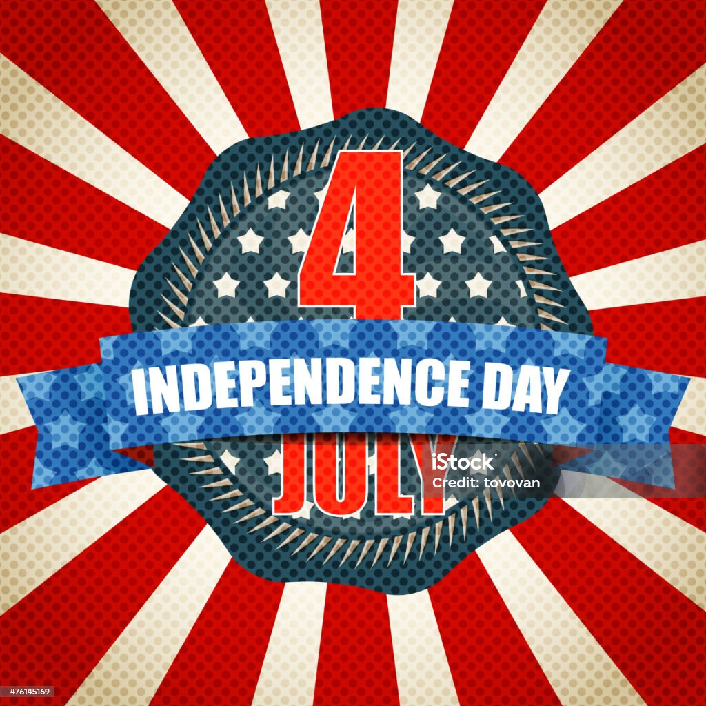 A celebração do Dia da Independência - Vetor de As Américas royalty-free