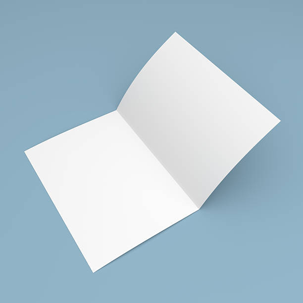 istock Blank folded flyer, booklet, postcard, business card or brochure 476146428