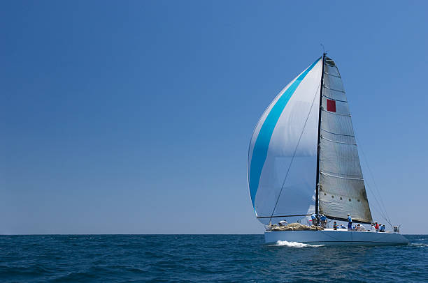 istock Yacht Competes In Team Sailing Event 476146525