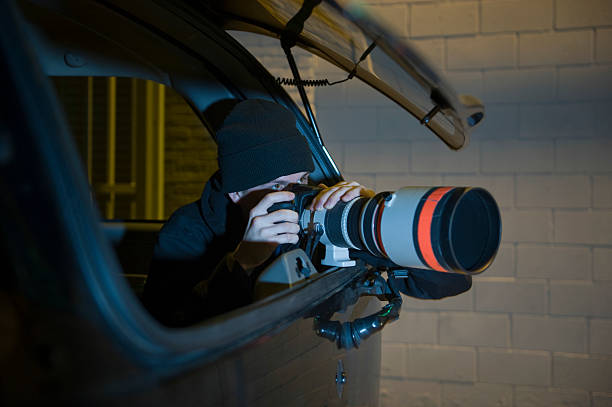 istock Paparazzi Photographer In Car 476146557