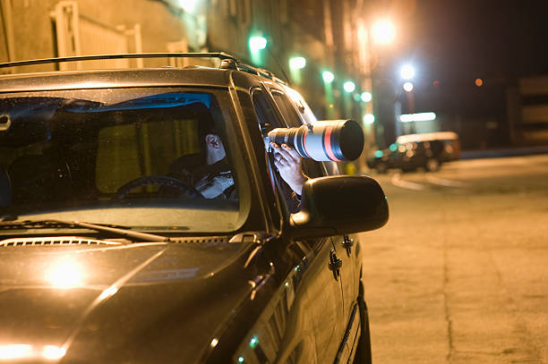 istock Paparazzi Photographer In Car 476146569