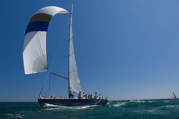 istock Yacht Competes In Team Sailing Event 476146595