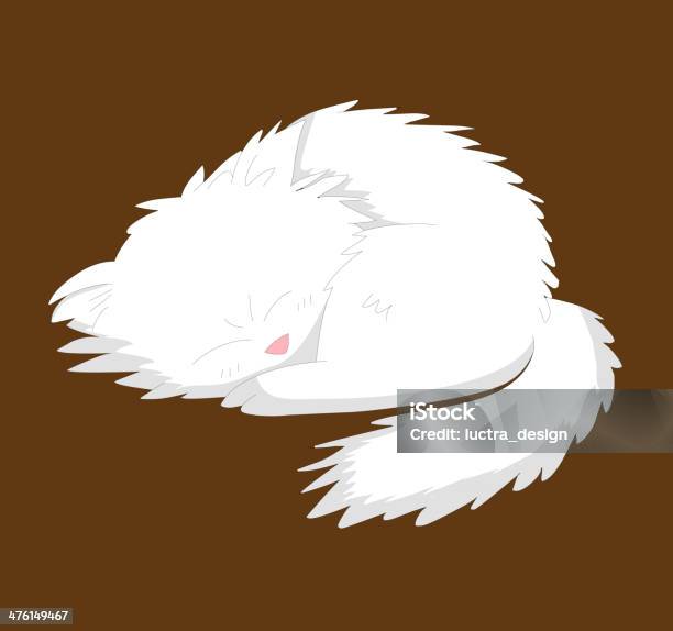 White Hund Stock Vektor Art und mehr Bilder von Gekritzel - Zeichnung - Gekritzel - Zeichnung, Hauskatze, Haustier
