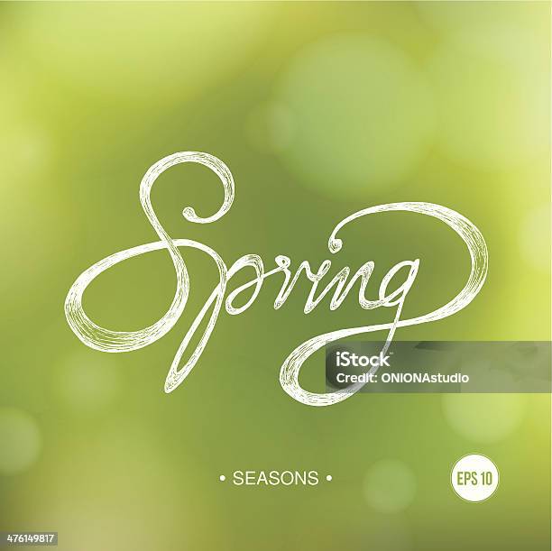 Stagione Primavera Sfondo Bokeh - Immagini vettoriali stock e altre immagini di Allegro - Allegro, Astratto, Attrezzatura per illuminazione