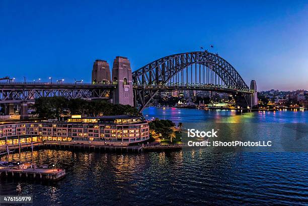 Ponte Do Porto De Sydney Ao Nascer Do Sol - Fotografias de stock e mais imagens de Hotel - Hotel, Sydney, Amanhecer