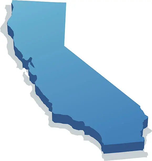 Vector illustration of California