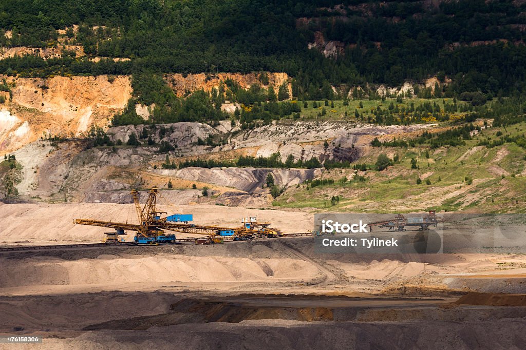 coal mine coal mine in the countryside 2015 Stock Photo
