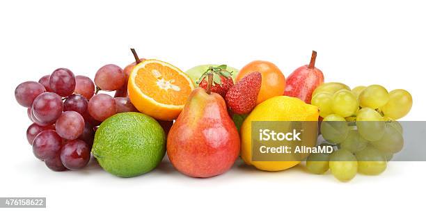 Set Of Fruits Stock Photo - Download Image Now - 2015, Agriculture, Apple - Fruit