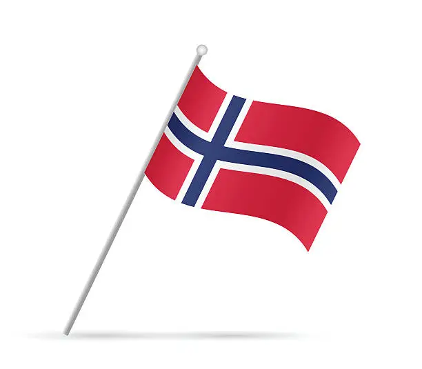 Vector illustration of Norway Flag Illustration