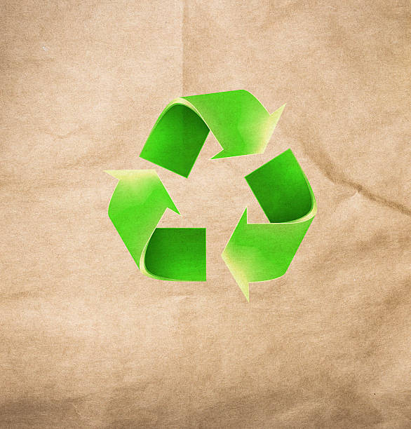 istock High resolution recycled brown cardstock with halftone 476159843