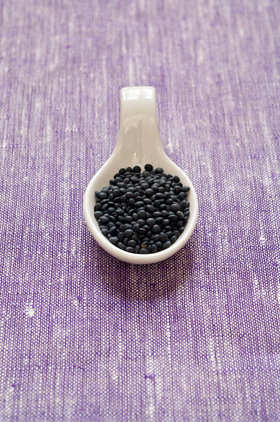istock Close-up view of black Beluga Lentils 476165503