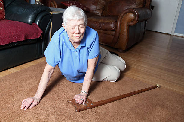 istock Senior Fall of a elderly woman. 476165881