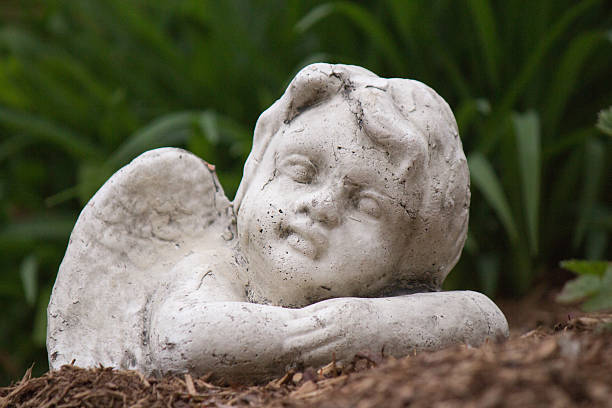istock Angel decoration in the yard 476166211
