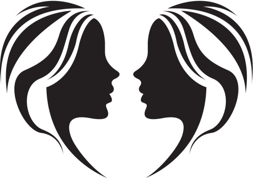vector file of girls symbol