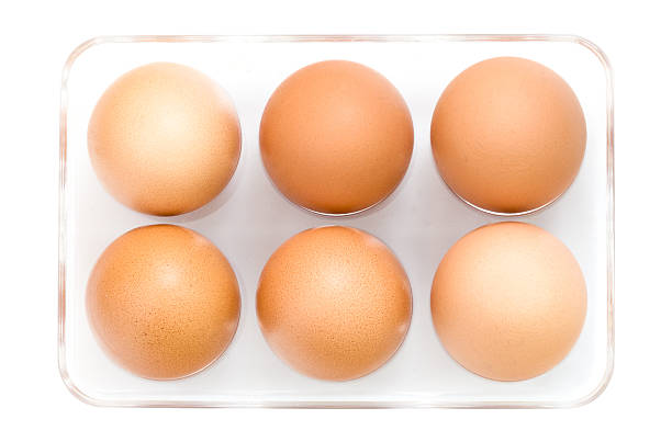 uova di pollo marrone - agriculture brown burlap cholesterol foto e immagini stock
