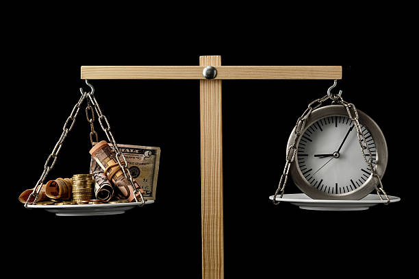 istock Clock and Currency Time is Money Concept 476173031