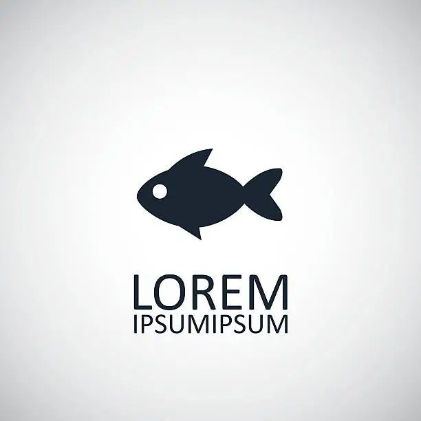 Vector illustration of fish icon