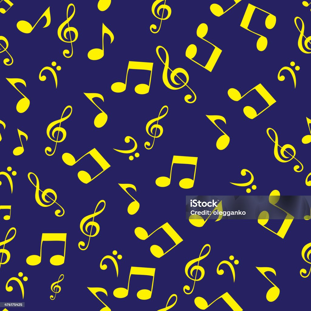 Abstrait musique motif sans couture fond illustration vectorielle pour votre design - clipart vectoriel de Chemin de terre libre de droits