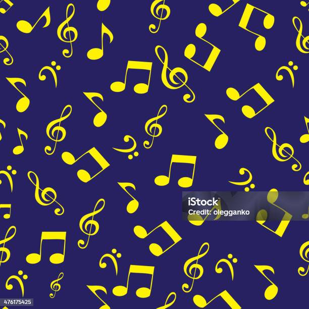 Abstract Music Seamless Pattern Background Vector Illustration For Your Design Stock Illustration - Download Image Now