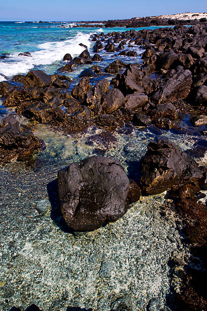 istock light  beach water  in lanzarote  isle   rock spain    stone   c 476177829