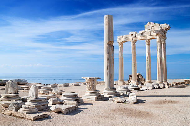 ruínas do templo de apolo - roman city - fotografias e filmes do acervo