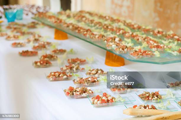 Assortment Appetizers And Finger Food Stock Photo - Download Image Now - 2015, Appetizer, Banquet