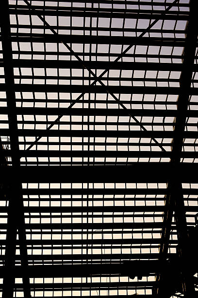 istock stadium, silhouetted supports, and lightly streaked windows 476182177