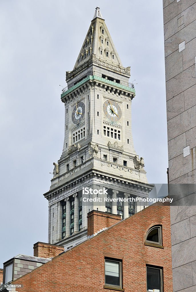 Tour de l'horloge de Boston - Photo de Boston - Massachusetts libre de droits