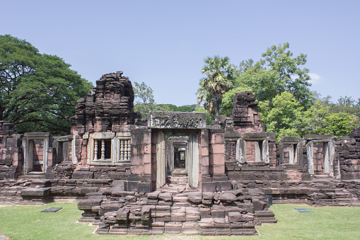 The Pre Rup temple is a mountaintop shrine built in the 10th century and devoted to the god Shiva, located in the Siem Reap district of Cambodia.