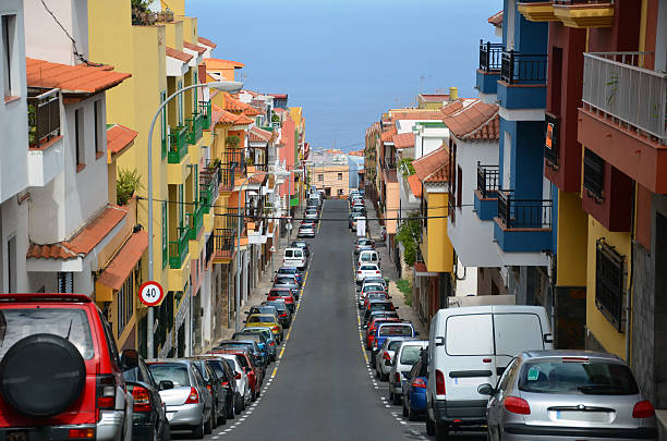 Streets of Tenerife, Spain stock photo