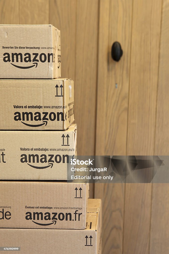 Amazon entrega, caixas - Foto de stock de Amazon.com royalty-free