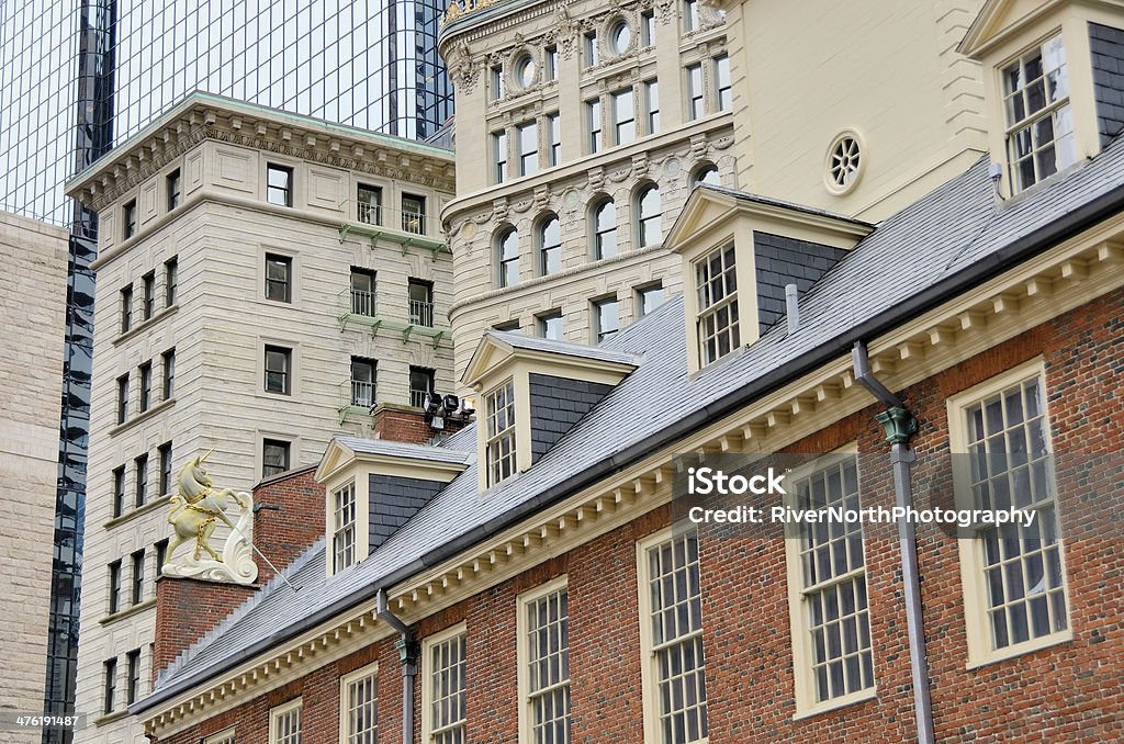 Vecchio e nuovo Boston - Foto stock royalty-free di Ambientazione esterna